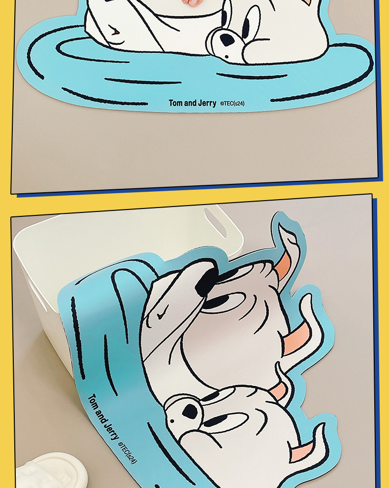 AFGH正版猫和老鼠联名斯派克和泰克水面探脑吸水地垫硅藻泥软垫详情12