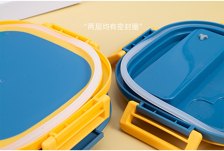 Hand-held insulated lunch box, female adult insulated bucket, square lunch bucket, 304 stainless steel, household lunch box, double layer pic 12