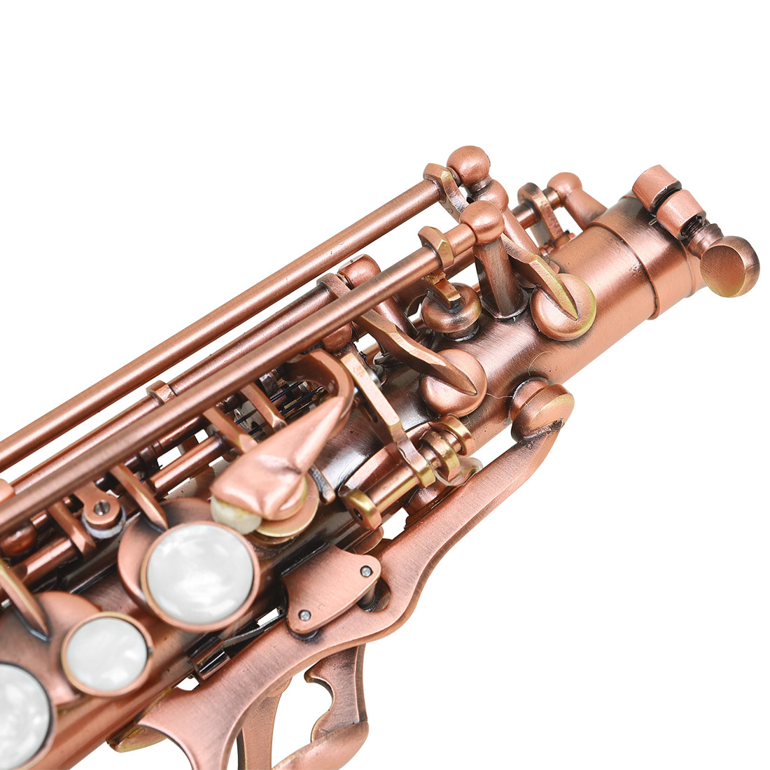 跨境批发萨克斯管降b调直管萨克斯乐团演奏高音萨克斯风saxophone详情17