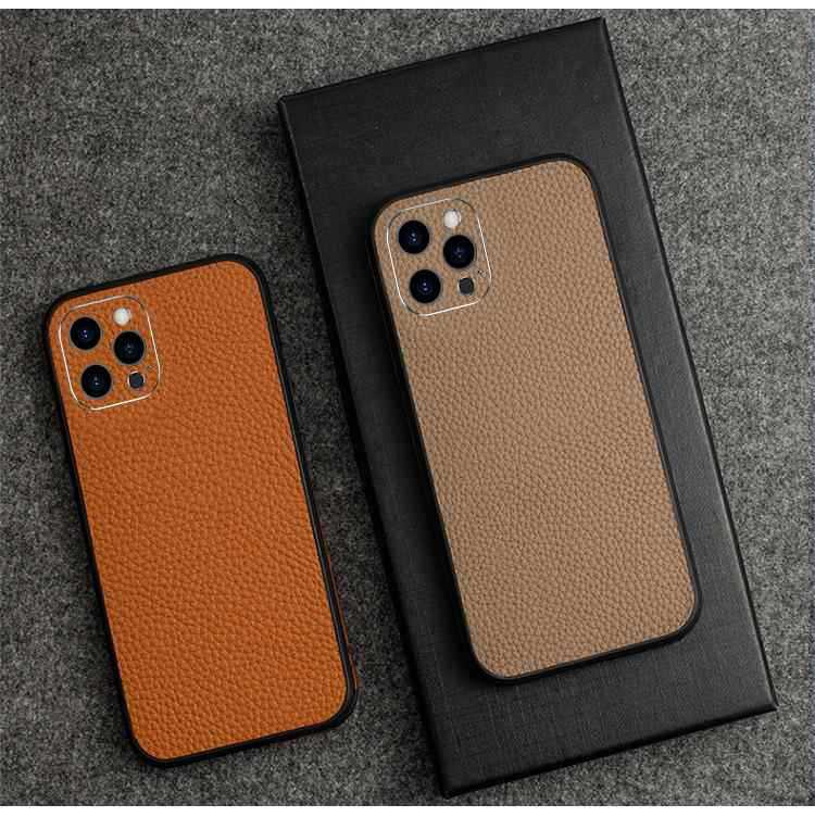 This new genuine leather frame lens is suitable for the Apple 14ProMax15 13 phone case. It features a high-end leather veneer with a lychee texture pic 20