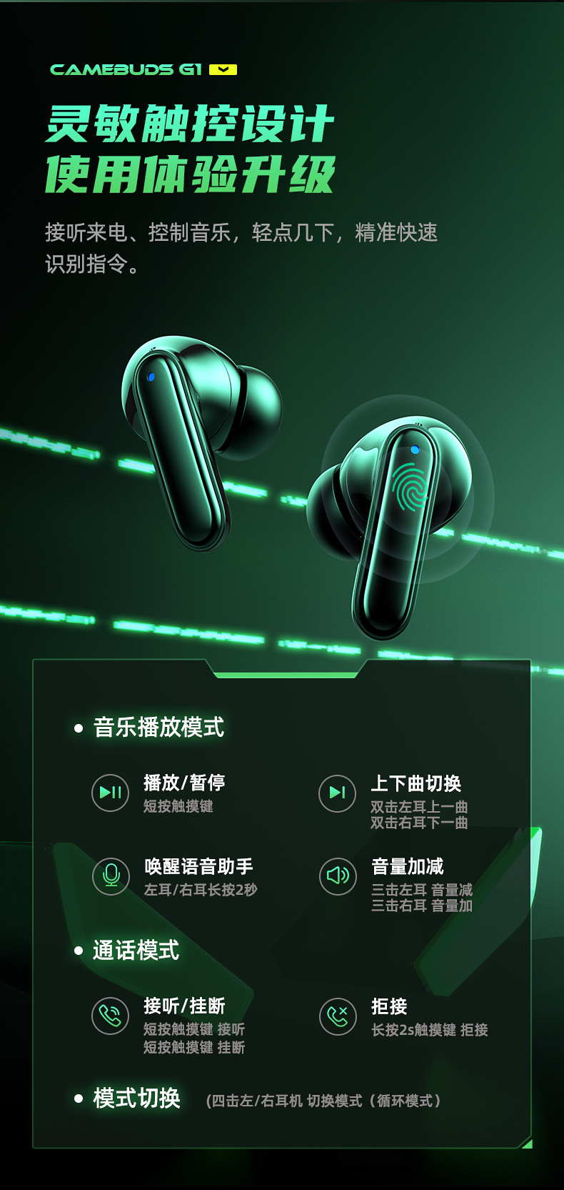 REMAX睿量 游戏立体声音乐通话耳机无线蓝牙耳机续航入耳式耳机详情13