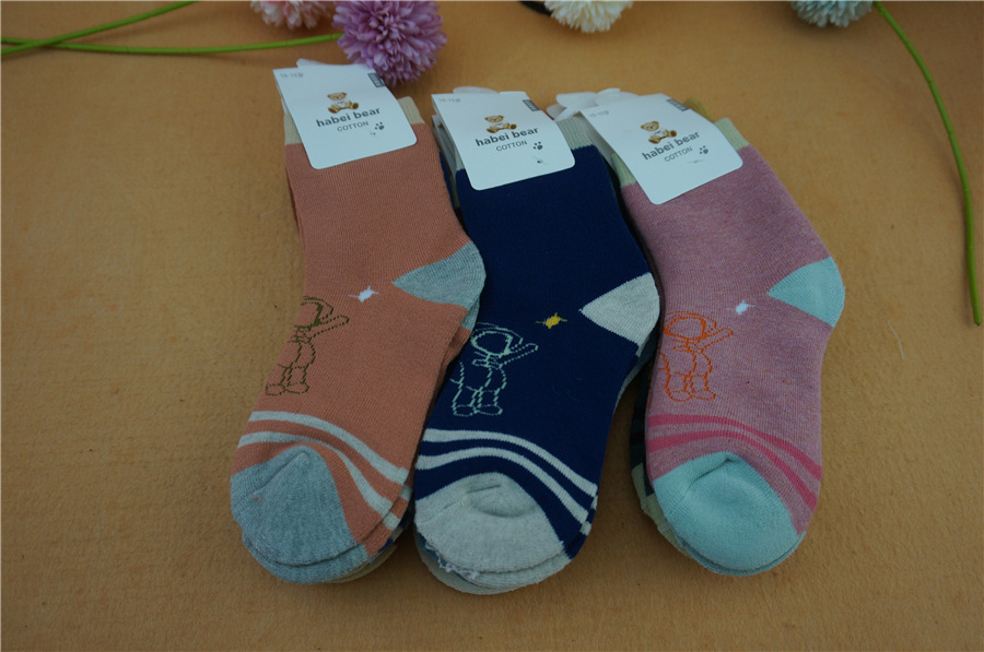 哈呗熊娃新品冬季宝宝毛巾袜毛圈袜儿童保暖婴儿学生袜子详情2