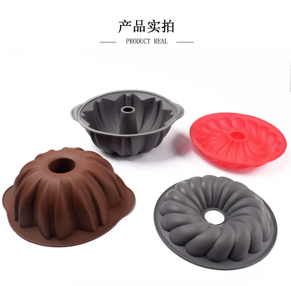 空心咕咕霍慕斯霍夫萨瓦林戚风烤盘旋风螺旋硅胶模具烤箱烘焙烤盘详情21