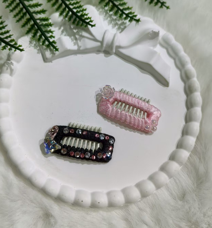 New pet hair clips, handcrafted pet hair accessories, fashionable dog and cat hair clips, headwear, pet accessories pic 6