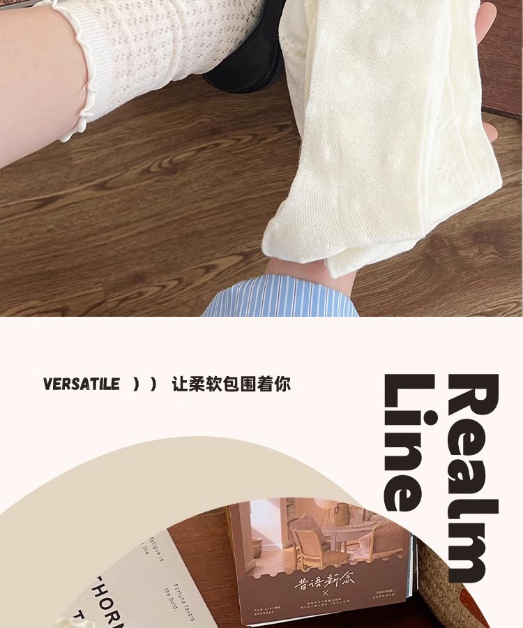 Белые деревянные чулки jk women special socks-women с золотым летом тонкой упаковки связывают милые стопки чулок pic 11