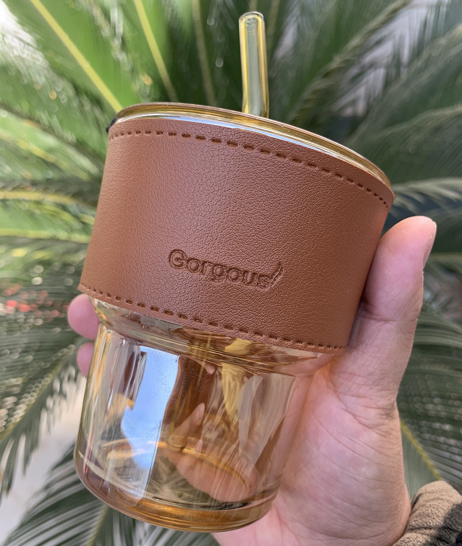Popular online celebrity cup small gifts, wedding souvenirs, high-appearation-level female student glass water cups, gift cups for the event pic 3