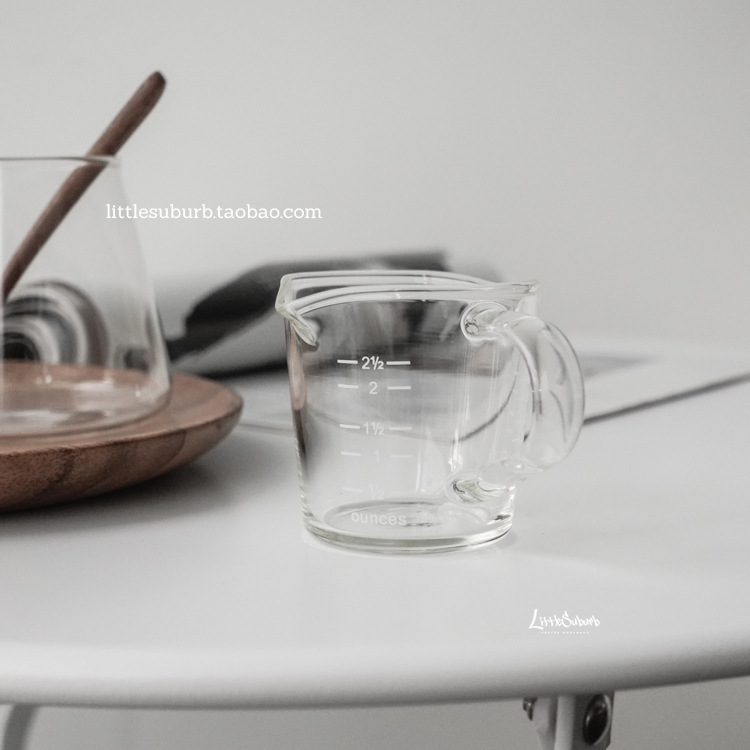意式浓缩咖啡杯咖啡量杯玻璃带刻度咖啡萃取杯接液杯咖啡店专用杯详情12