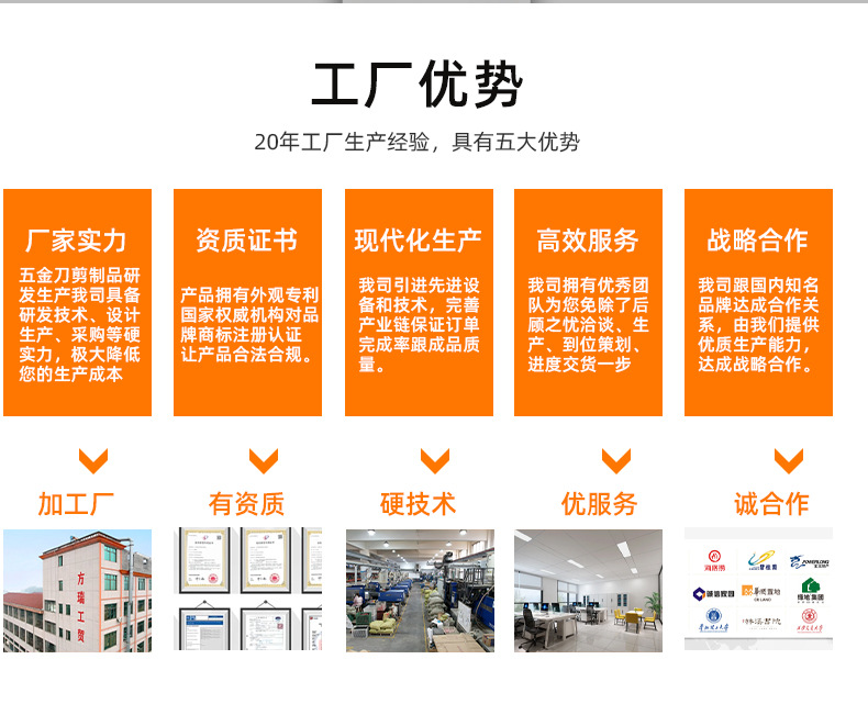 园艺修花剪刀果树粗枝修枝剪花艺加厚宽头鲜花剪园林修剪工具批发详情5