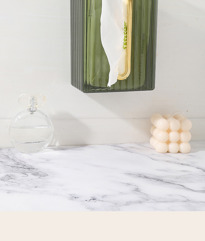 轻奢高级感纸巾盒创意厕所卫生纸收纳壁挂式抽纸盒多功能纸抽盒详情7