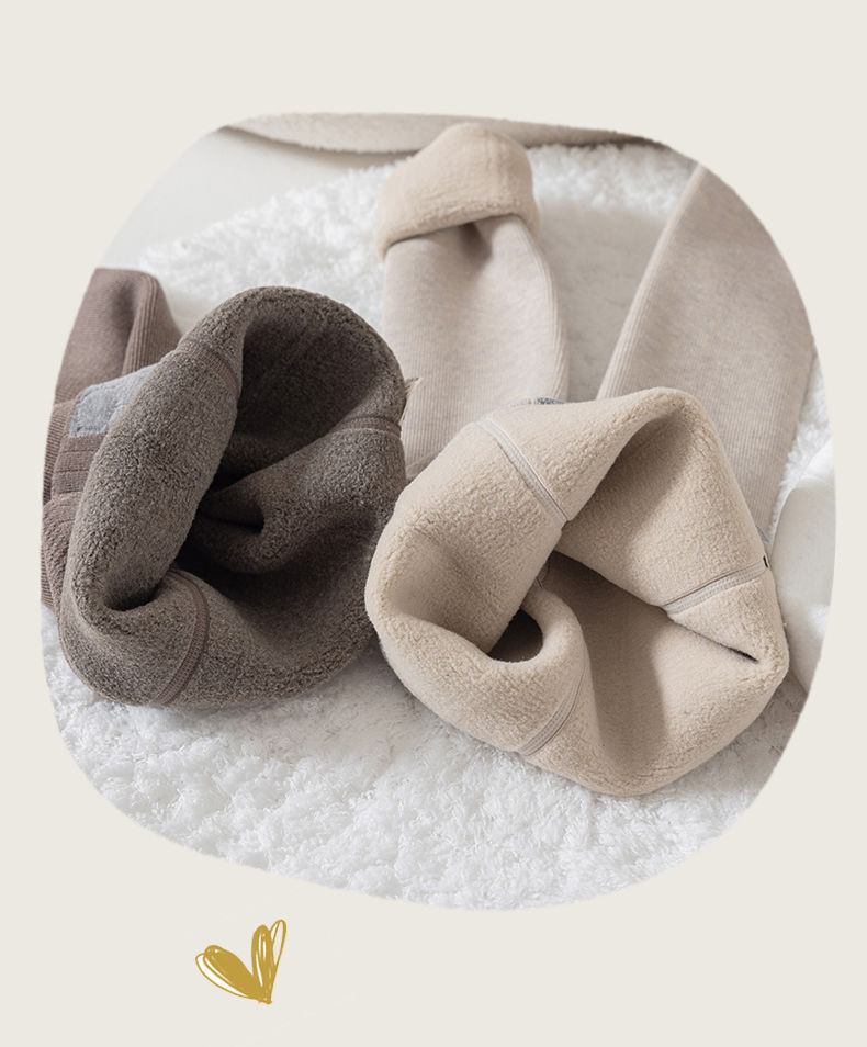 女童打底裤秋冬加绒加厚儿童保暖裤 竖条纹一体绒九分连裤袜批发详情23