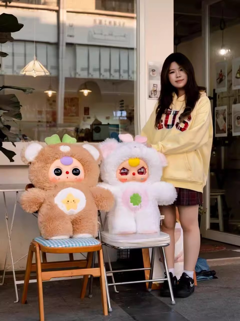 baby three, a three-year-old, 1000-body second-generation bear cub, a genuine plush blind box collectible doll pic 4