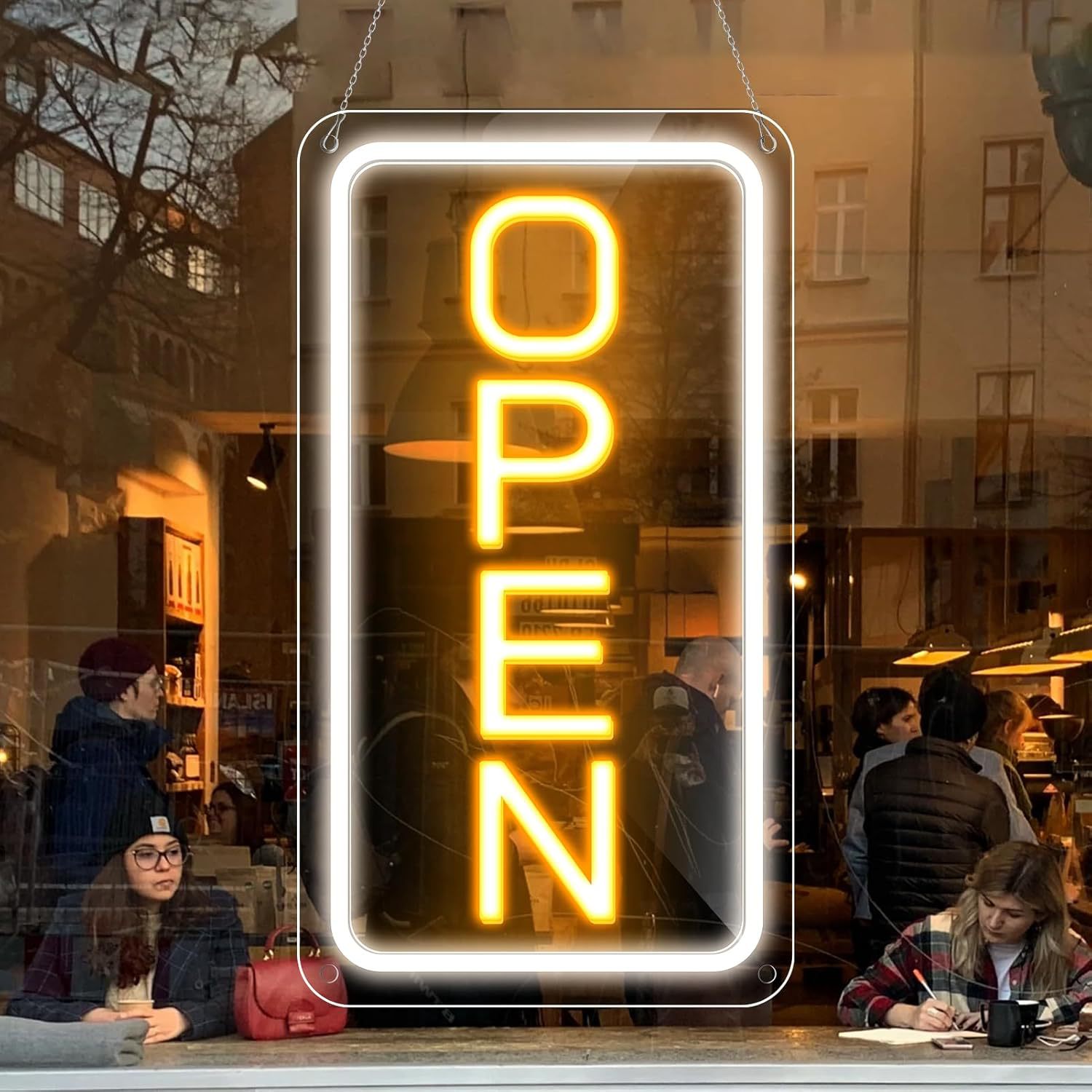 外贸跨境电商亚马逊爆款LED霓虹灯亚克力open商业广告LED标识灯牌详情12