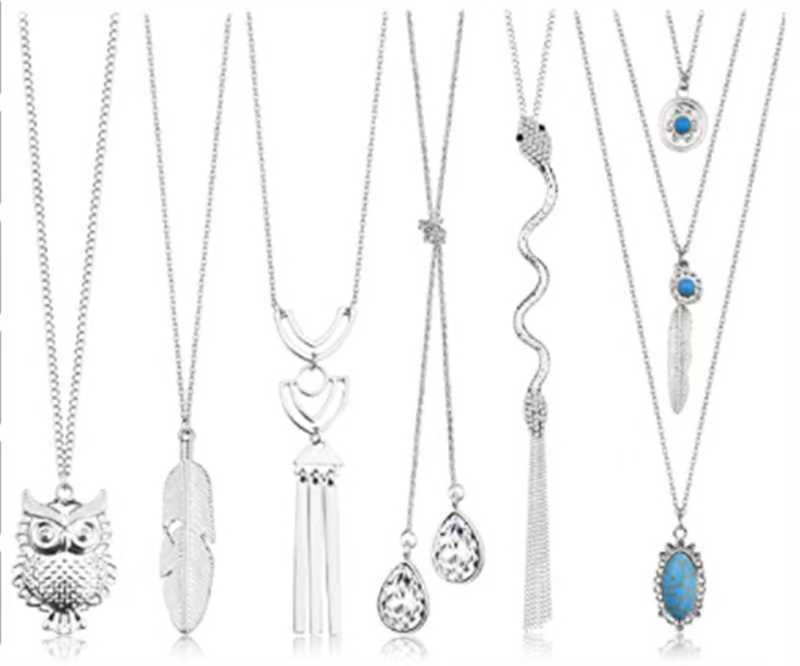 跨境热销毛衣链女高级感长项链欧美个性小众轻奢百搭秋冬饰品挂件详情15