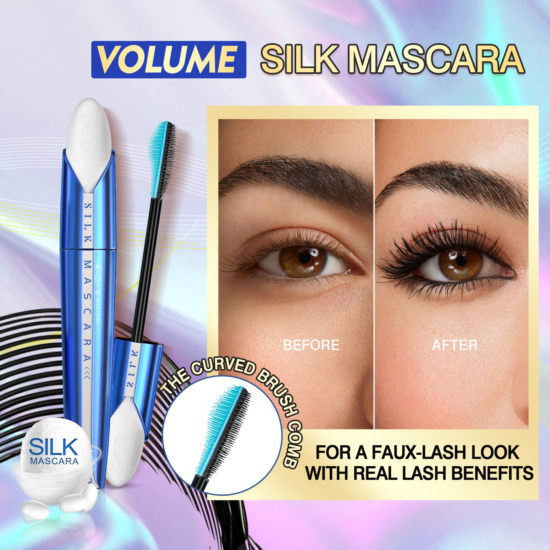 Cross-border bob wears makeup without smudge mascara pic 4