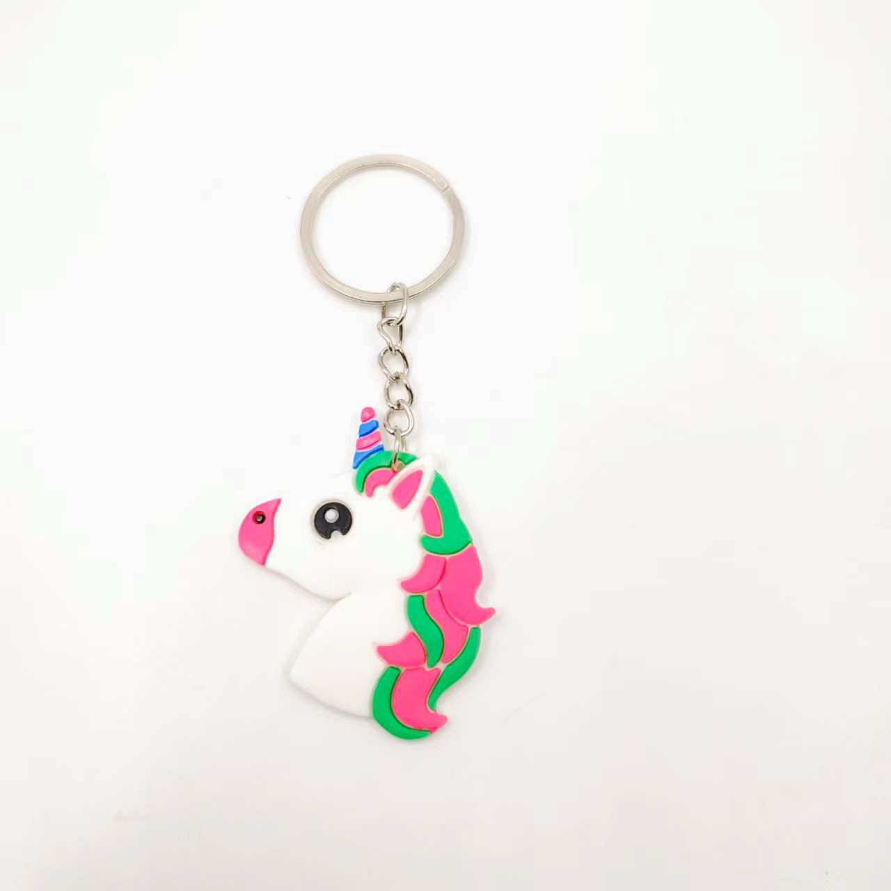 跨境新款亚马逊欧美独角兽钥匙扣派对礼品儿童饰品PVC软胶钥匙链详情29