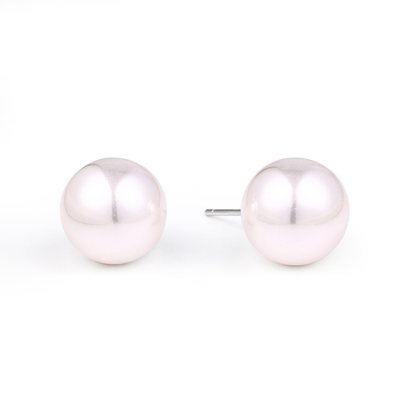 夏季欧美红色系女S925红玛瑙复古韩版耳饰纯银包金豆豆圆珠耳钉详情20