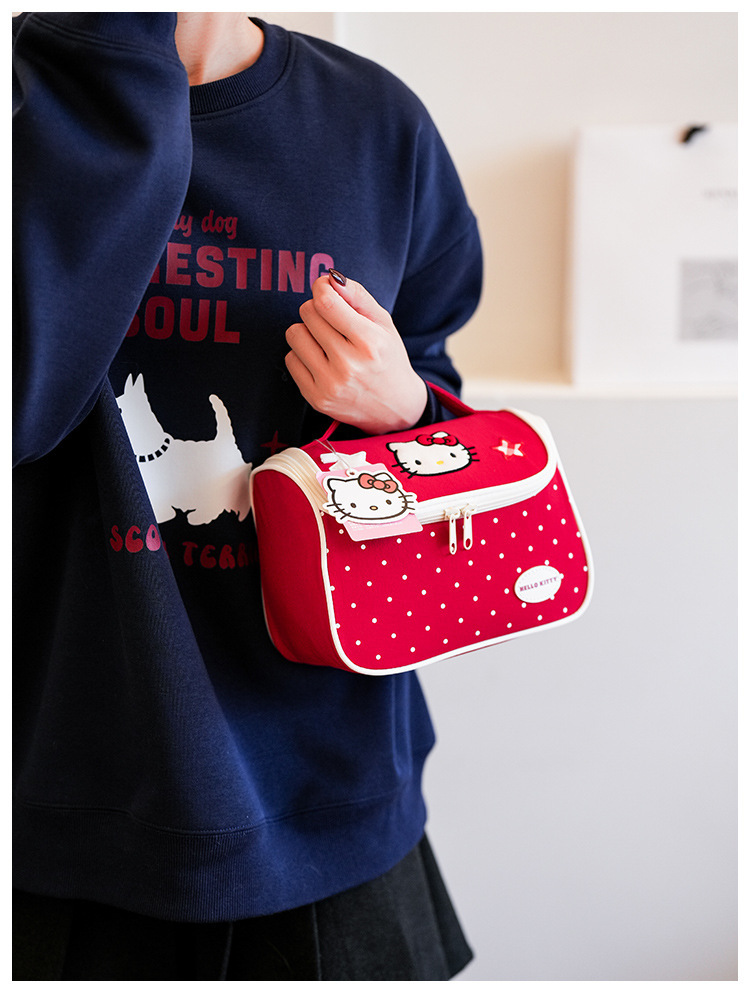 五金牌彩色Hello Kitty便携手提包保温袋托特包礼品双肩包16寸电脑包详情16