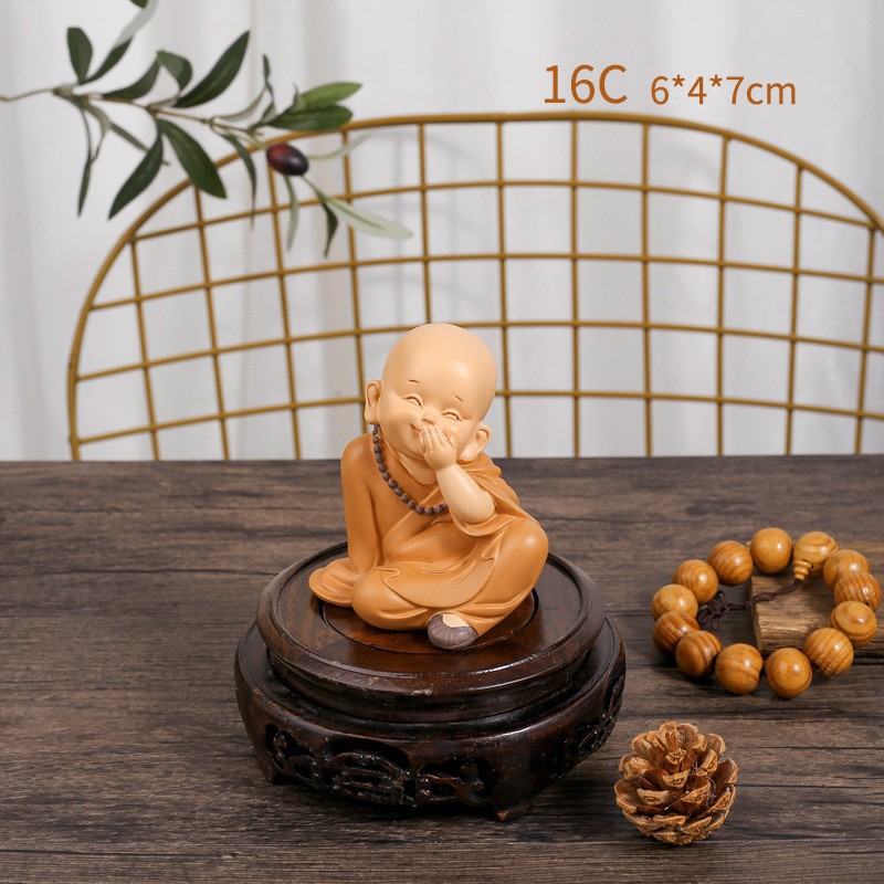 Shangsen Bestsellers: Little Monk Home Decorations, resin handicrafts, tablecloths, living room soft furnishings, and festival gifts pic 14