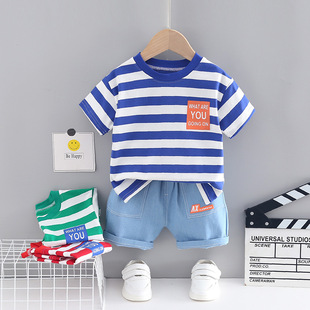 1-5 años niño vestido de verano manga corta shorts conjuntos bebé verano slim algodón lino camisetas suelto niño dos piezas lotes pic 17