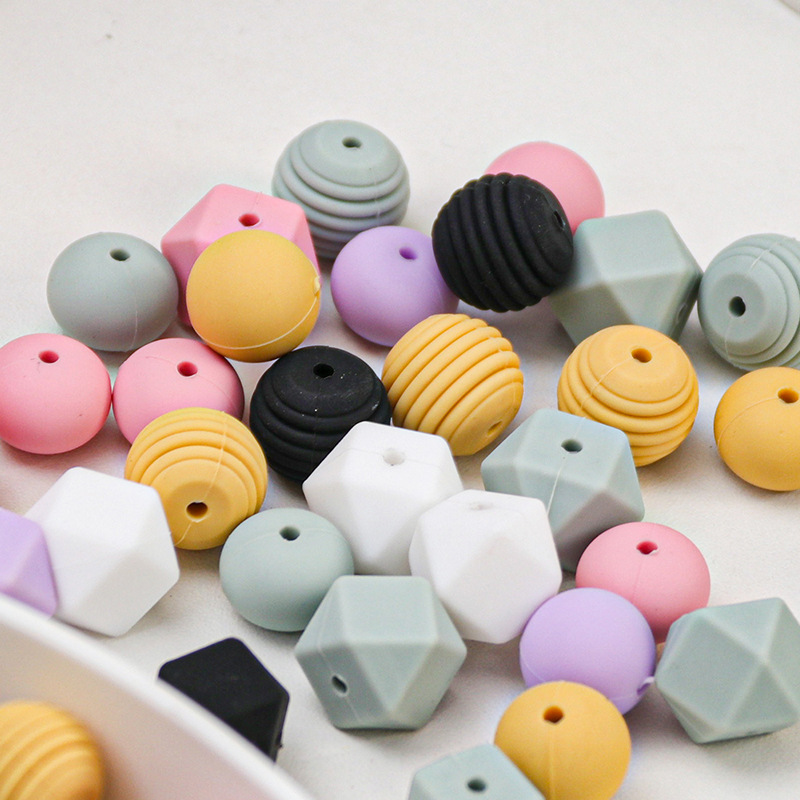 食品级硅胶珠15mm糖果色硅胶圆珠 婴儿饰品配件防掉链批发 散珠串珠安全环保儿童DIY手工材料详情7