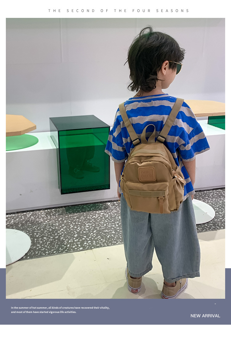 幼儿园小孩书包韩版可爱简约男女童轻便小背包户外出游儿童双肩包详情3