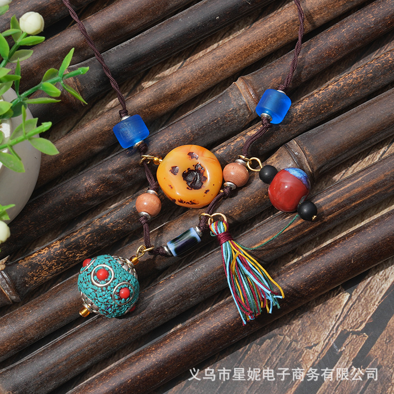 Ethnic style, Bohemian style, multi-treasure necklaces, cheongsams, cotton and linen clothes, accessories, collectibles, tassels, necklaces, best-selling wholesale items pic 4