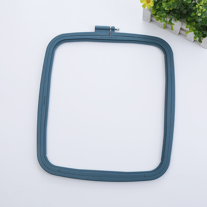 Embroidery machine accessories: Middle adjustable flower stand, round embroidery frame, embroidery stretch, candy-colored ABS plastic square embroidery ring pic 36