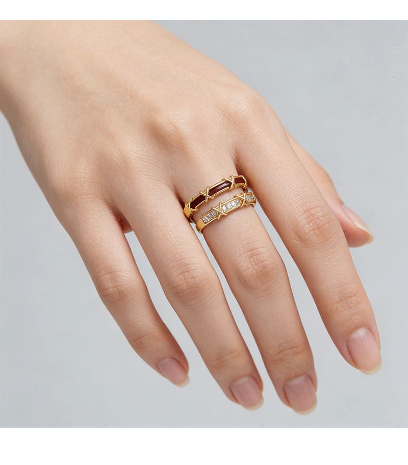 Hyacinth ankola esmalte rojo goteando anillo de aceite mujer lujo ligero ajustable sensación superior anillo de dedo índice diseño de nicho anillo de dedo versátil pic 6