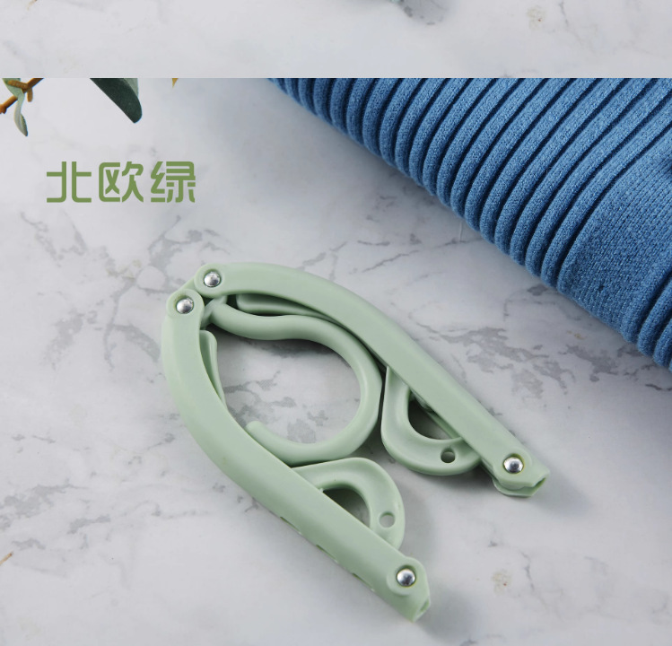 便携式折叠衣架升级加厚耐用旅行开学宿舍晾衣服内衣袜防滑多功能详情9