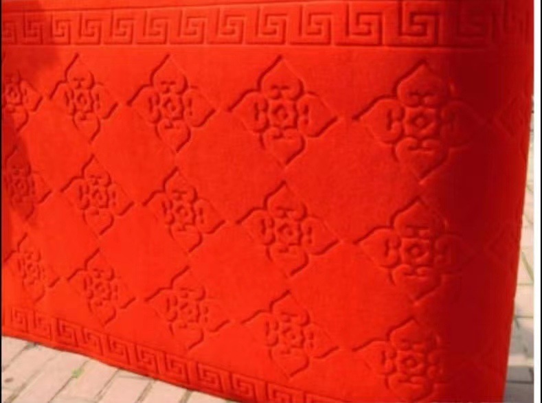 Wedding commercial corridor carpet, water-absorbing and anti-slip stair treads, opening entrance, welcome red, cross-border export faux cashmere carpet floor MATS, cross-border e-commerce loose silk gradient floor MATS, entrance carpet, one-piece consignment, water-absorbing carpet pic 12