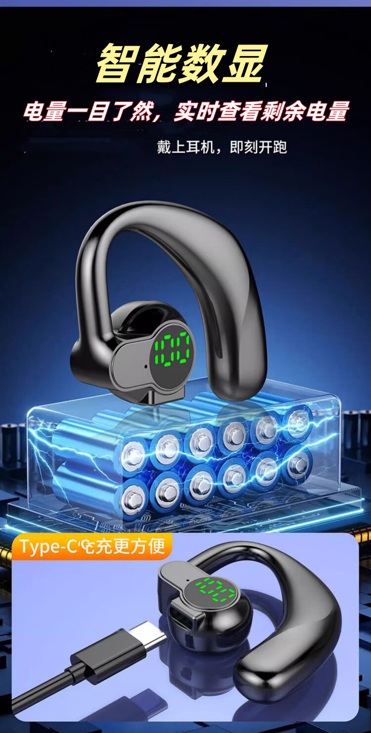 The left-right rotatable open wireless Bluetooth headphones with ear loops are suitable for oppo, Huawei, vivo, Apple and Xiaomi pic 8