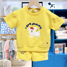 Summer new navy collar striped short-sleeved shirt and shorts two-piece set for boys, stylish MS530701 pic 2