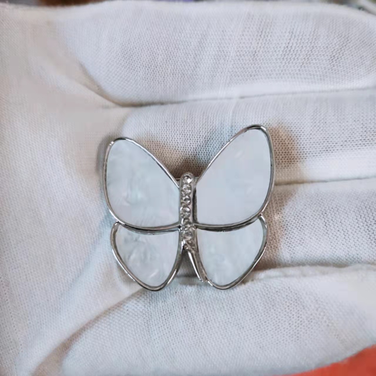 Brooch, high-end, niche silk scarf buckle, alloy Korean version diamond-encrusted coat, pearl brooch, clothing accessory, brooch, wholesale accessories pic 14