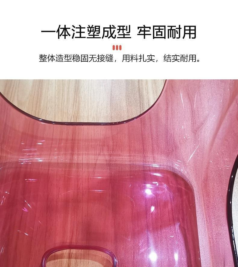 *透明塑料凳子加厚家用矮凳可叠放耐用备用高凳亚克力餐厅椅子详情12