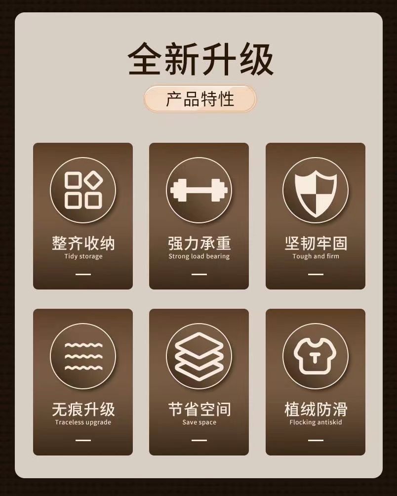 植绒衣架半圆防肩角衣挂家用防滑无痕弧形衣撑大衣整理师专用衣架详情3