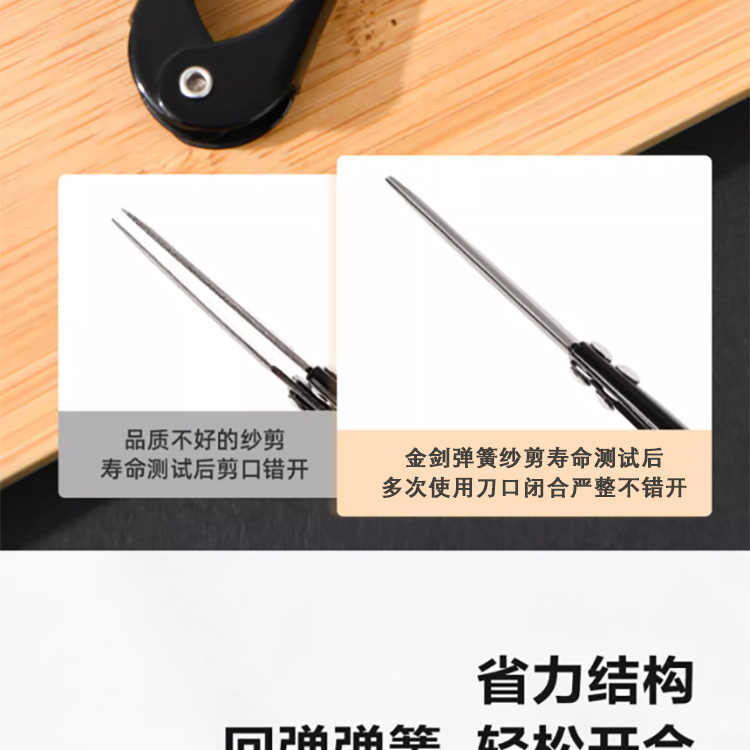 碳钢U型纱剪家用裁缝小剪刀 手工十字绣线头剪服装厂修线头缝纫剪详情7