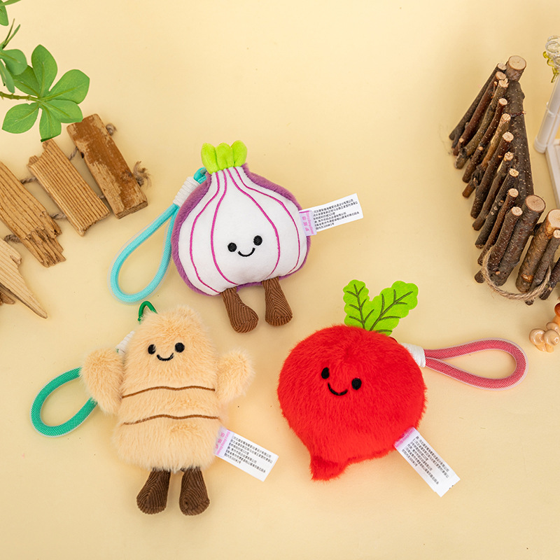 创意果蔬葱姜西红柿洋葱玩具可爱挂件毛绒玩具公仔钥匙扣玩偶详情27