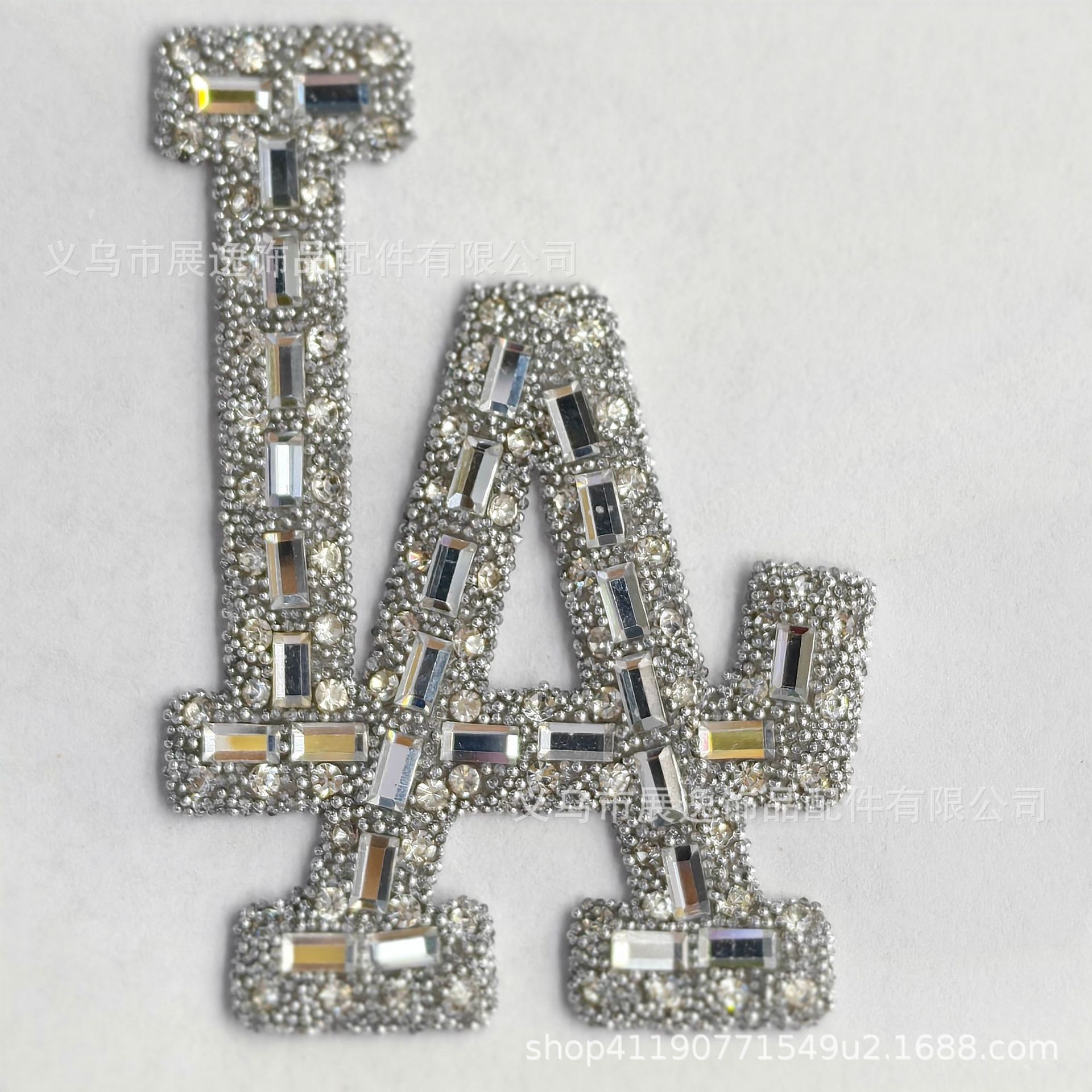 Cross-border hot sale inglés strass letras adornos accesorios letras cuentas multicolor juego de colores ropa bolsas accesorios pic 4