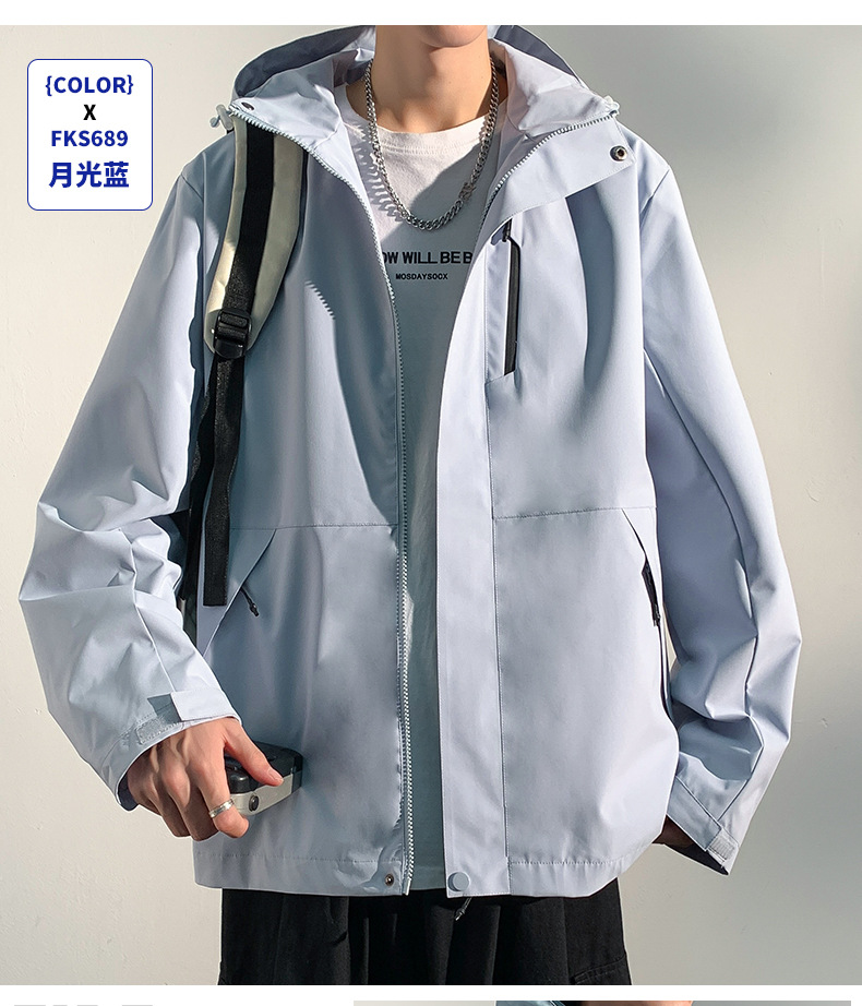 windproof waterproof casual detachable hooded outdoor suit pic 21