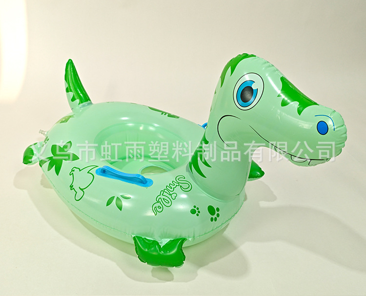 新款现货动物坐圈儿童游泳圈 恐龙坐艇卡通坐骑圈 带把手水上泳圈详情8