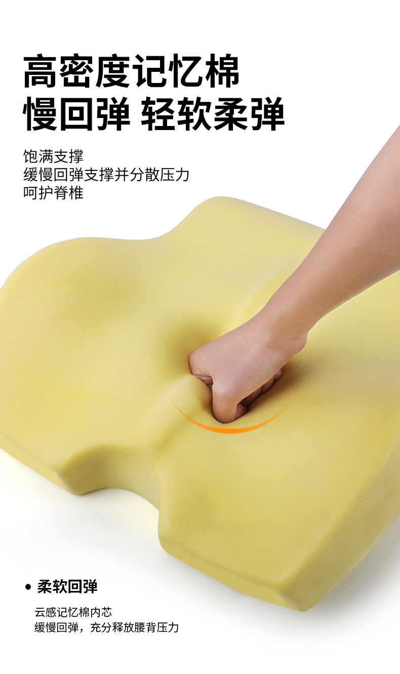 跨境腰靠办公室记忆棉久坐护腰腰垫现货批发靠枕腰枕靠垫腰部支撑详情11