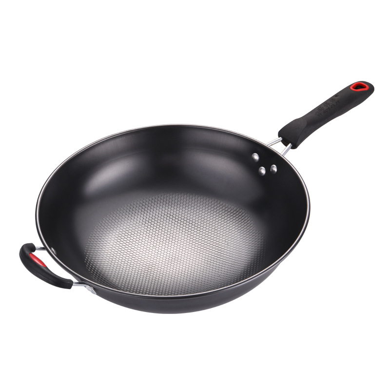 Factory production of anti-rust woks, physical non-stick woks, cooking woks, iron woks, processing and wholesale, gifts, customized according to samples pic 7