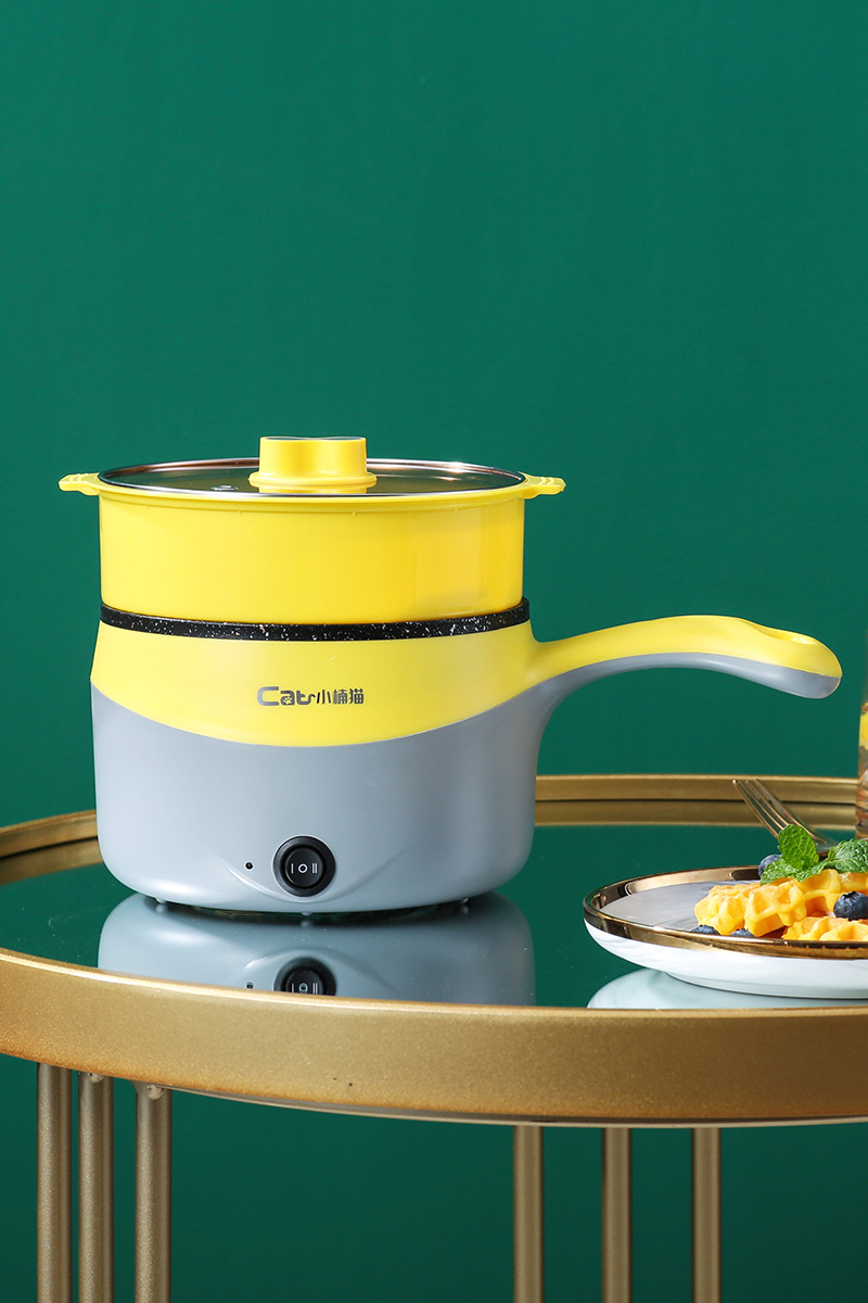 Factory direct sales of Xiaonanmao electric cooking pot, household electric hot pot, steaming, cooking and stir-frying all-in-one pot, multi-functional non-stick electric hot pot pic 24