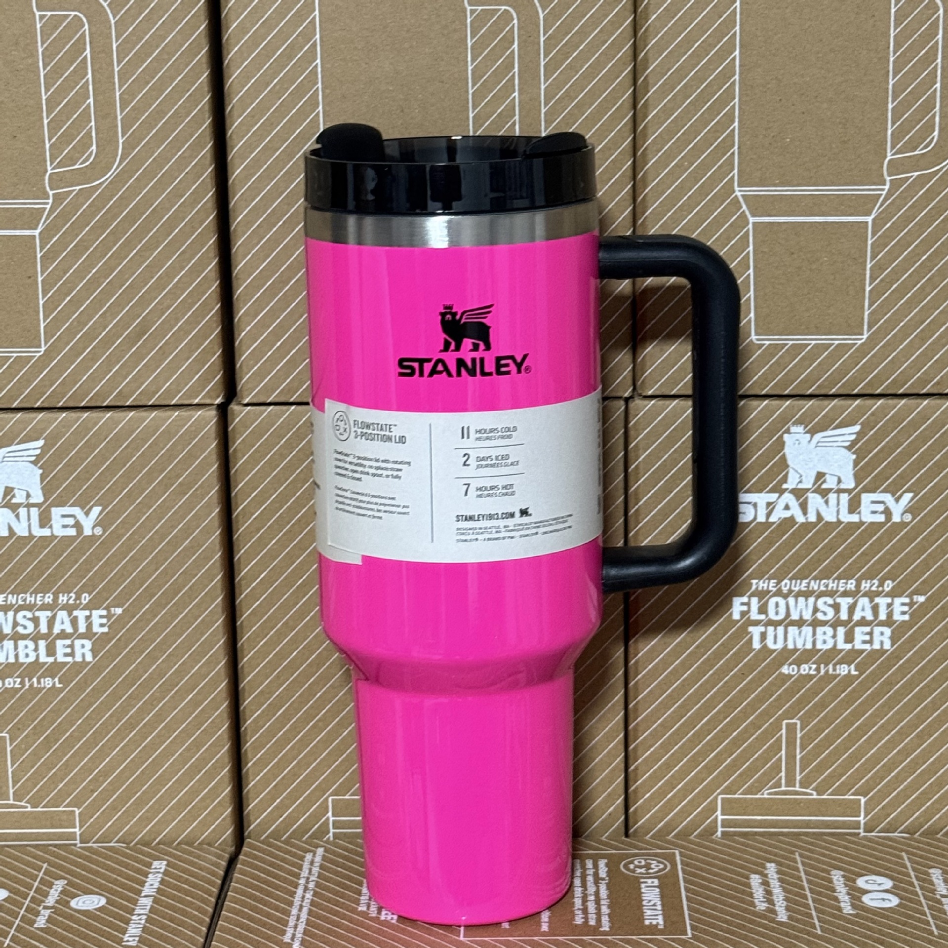 跨境亚马逊ebay爆款史丹利stanley2代40OZ不锈钢户外车载保温杯详情15