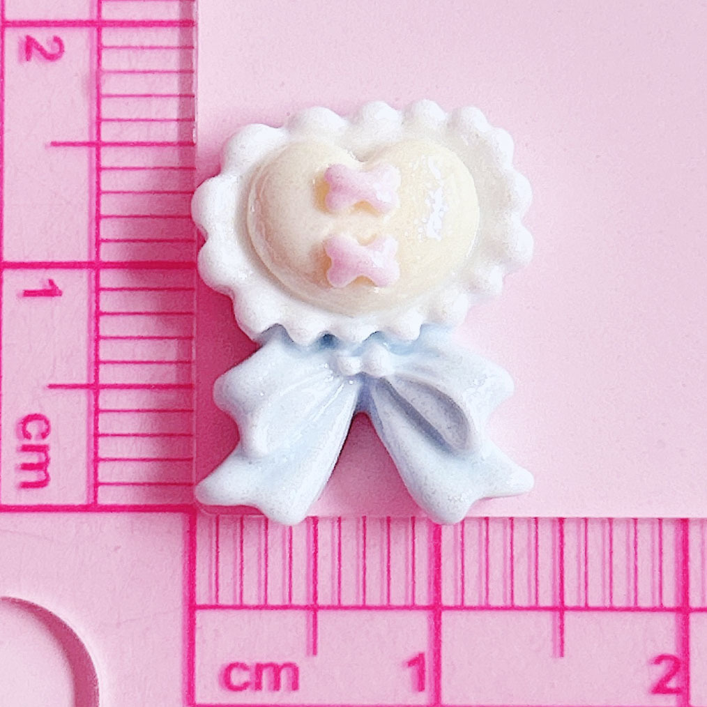 Special heart-shaped tie, bow, shiny accessory, hair accessory, diy cream phone case, handcrafted creative sticker pic 12