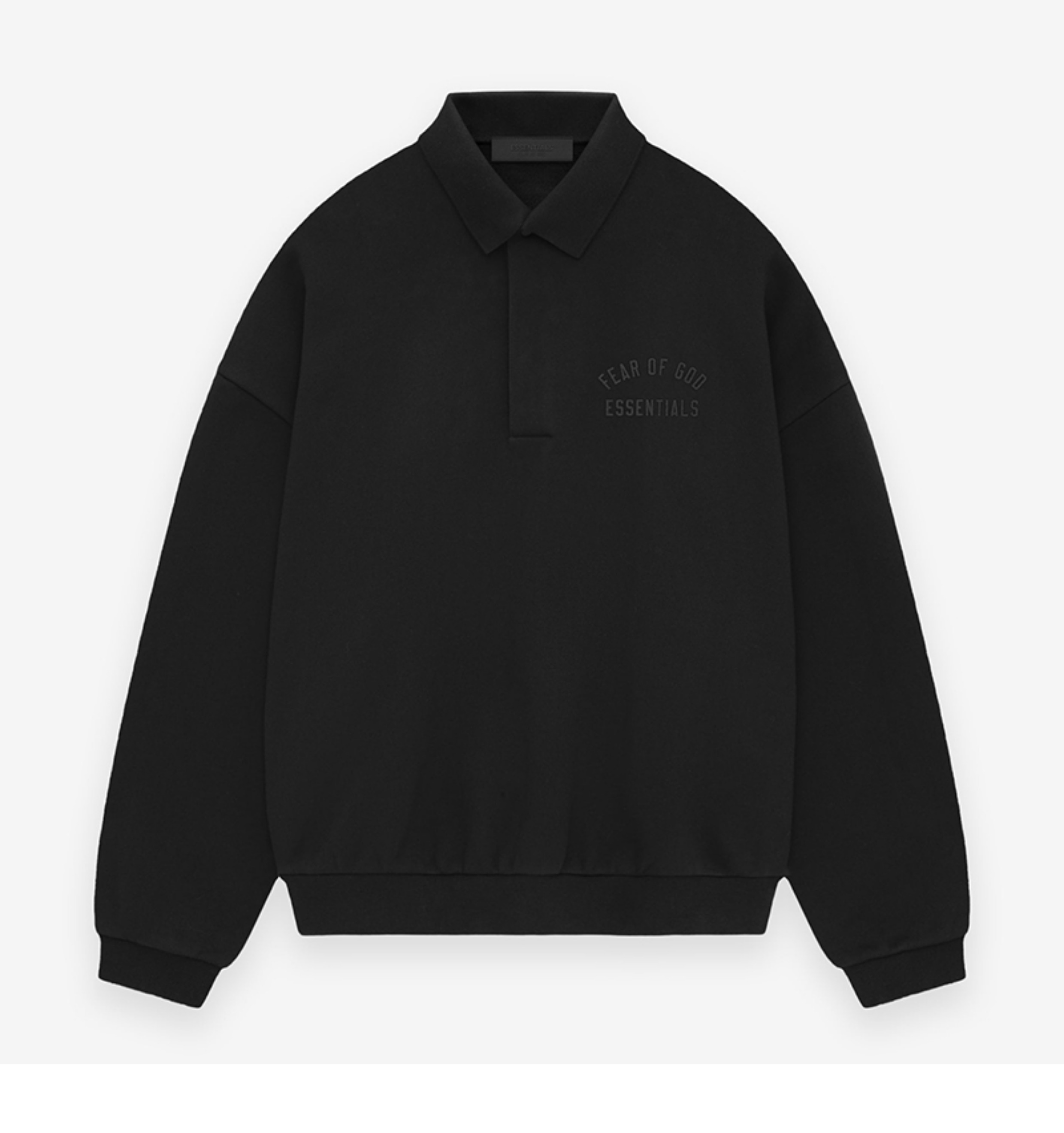 高品质24FALL复线ESSENTIALS HHH美式秋冬加绒潮POLO长袖卫衣男女详情5