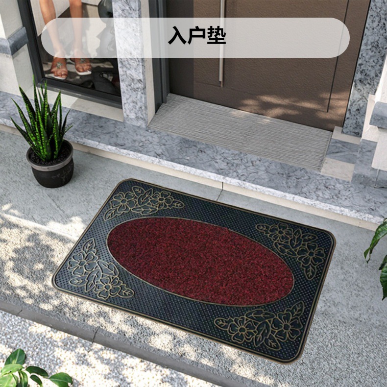 Rubber floor MATS, door MATS, entrance door carpets, anti-slip foot MATS, European, Chinese, Nordic style, wear-resistant and dirt-resistant carpets pic 2