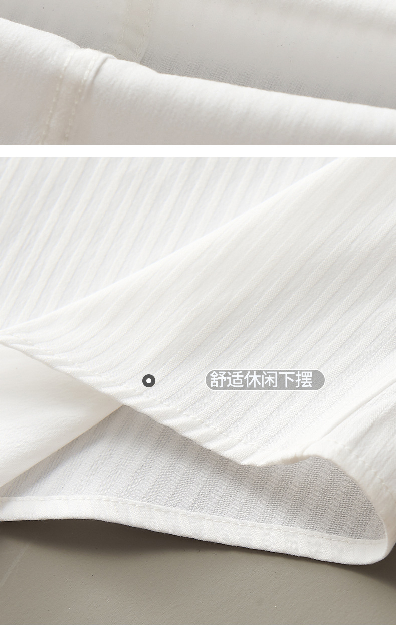 短袖衬衫男士定制休闲正装商务轻奢工作男款高级感上衣白色衬衣详情18