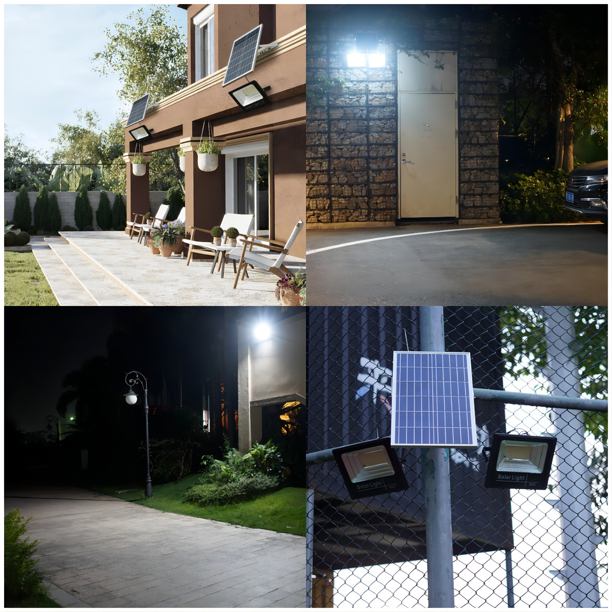 2025 New cross-border high-power light-controlled outdoor solar floodlight for street vending, LED lighting solar lamp pic 1