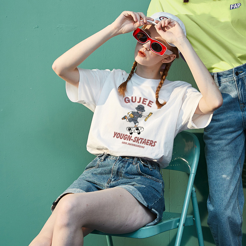 Oversize女装纯棉短袖t恤女宽松夏2025新款半袖胖mm180斤大码显瘦详情34